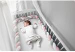 Ricokids Oldalvédő kiságyhoz, fonott, 2m, Ricokids 722003 - Rózsaszín