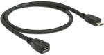 Delock Cablu prelungitor USB 2.0 cu conector Micro-B USB 2.0 cu conector Micro-B