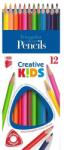 ICO Creative Kids: set de creioane colorate triunghiulare - 12 buc (7140148002)