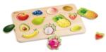 Teddies Puzzle/Inserție tablă fructe lemn (TD00512136) Puzzle