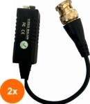 Well Set 2 x Video Balun HD Well cu Clip pentru Cablu UTP / FTP (TIV-2xBLN-HD-C02-WL)