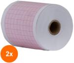 Prima Set 2 x Hartie Electrocardiograf, Prima, 58 mm x 25 m, Aspel, 5 Role (TEV-2xVTR-1078-58x25-5)