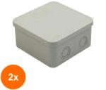 Bemis Set 2 x Doza Derivatie Bemis BB2-0441-0003, 95 x 95 x 50 mm, IP44 (TIV-2xJB-BB204410003-BMS)