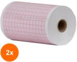 Prima Set 2 x Hartie Electrocardiograf, Prima, 80 mm x 25 m, Aspel, BTL, 5 Role (TEV-2xVTR-1078-80X25-5)