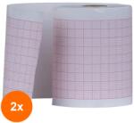 Prima Set 2 x Hartie Electrocardiograf, Prima, 58 mm x 20 m, Aspel Ascard-Model B5-Eco, 5 Role (TEV-2xVTR-1078-58X20-5)