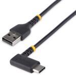 StarTech R2ACR-1 m-USB-CABLE USB-A Apa - USB-C Apa 2.0 A Adat és Töltő Kábel - 1 m, Fekete