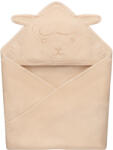 Lionelo Muslin pamut kapucnis törölköző - Beige Sand