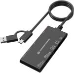 Conceptronic BIAN10B kártyaolvasó USB 3.2 Gen 1 (3.1 Gen 1) Type-A/Type-C Fekete (BIAN10B) (BIAN10B)