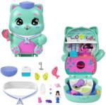 Mattel Set de joaca cu papusa si accesorii in gentuta, Polly Pocket, Sailor Kitten, JCR37 Papusa