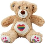 Puffy Friends Ursulet de plus, Puffy Friends, Rainbow Heart, Maro, 30 cm (S01003184_002w)
