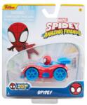 JAKKS Pacific Masinuta din metal si figurina, Spidey and His Amazing Friends, Spidey