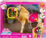 Mattel Calut cu sunete si accesorii, Barbie, The Great Horse Chase, HXJ42 Papusa Barbie