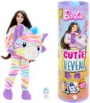 Mattel Papusa Barbie, Cutie Reveal, Zebra, 10 surprize, HRK39 Papusa Barbie