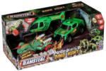 HTI Set elicopter, masina si dinozaur, Teamsterz, cu lumini si sunete