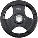 XTREXO Öntöttvas súly XTREXO gumival 15 kg 15 kg fekete Súlytárcsa