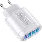 BlitzWolf BK-385 töltő adapter 4 porttal (48W) - Fehér