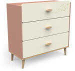  SUZIE háromajtós komód - rózsaszín (10000014459)