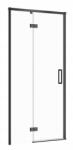 Cersanit Larga, nyíló szárnyas ajtó 100x195cm, balos kivitel, 6mm átlátszó üveg, fekete profil, S932-129 (S932-129)