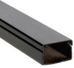 ELMARK Fekete kábelcsatorna, 25x16 mm, műanyag, pattintható fedéllel (5622516BL)