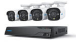 REOLINK NVS8-8MB4 4K IP kamera szett, 4 csőkamerával beépített 2TB HDD-vel