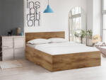  SOFIA ágy 180 x 200 cm, artisan tölgy Ágyrács: Léces ágyrács, Matrac: Deluxe 10 cm matrac