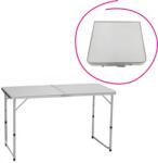 TEMPO KONDELA Összecsukható kempingasztal, 120 cm, alumínium/MDF, KEPI TYP 1 - kondela