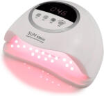 Sun X20 MAX UV/LED Műkörmös Lámpa Infravörös Érzékelővel, Kijelzővel, Nagy Teljesítménnyel - Fehér (X20Max_White)