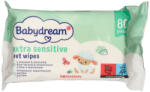 Babydream Érzékeny Bőrre Törlőkendő - 80 db
