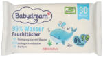 Babydream Extra Sensitive törlőkendő 99% vízzel - 30 db