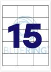 BLUERING Etikett címke, 70x50, 8mm, 100 lap, 15 címke/lap Bluering® - tonerpiac