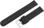 Műanyag okosóra szíj, gyorskioldós, fekete színű, normál hossz, 18 mm (9357-8)