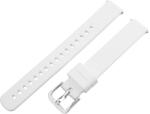  Műanyag okosóra szíj, gyorskioldós, fehér színű, normál hossz, 12 mm (9366-6)