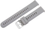  Műanyag okosóra szíj, gyorskioldós, világos szürke színű, normál hossz, 16 mm (9360-6)