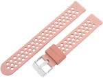  Műanyag okosóra szíj, gyorskioldós, rózsaszín színű, normál hossz, 16 mm (9352-6)