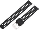  Műanyag okosóra szíj, gyorskioldós, fekete színű, normál hossz, 16 mm (9352-1)