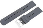  Műanyag okosóra szíj, gyorskioldós, sötét szürke színű, normál hossz, 20 mm (9363-0)