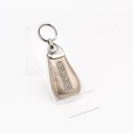 Lewitzky fényes / gyűrt pezsgőarany csepp swarovski köves kulcstartó