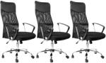 Mercury 3PACK irodai szék Alberta fekete (3 db)