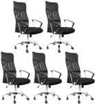 Mercury 5PACK irodai szék Alberta fekete (5 db)