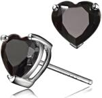 HARAHU Small Hearts Fülbevaló-Fekete KP29317