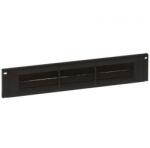 Legrand 046529 vízszintes fésűs rendező panel - 2U, 19", átmenő kivágással, gyorspánttal rögzítés, műanyag, LCS2 (046529)