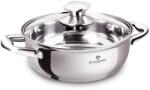 BLAUMANN Gourmet Line rozsdamentes lábas üvegfedővel 22 cm (BL-3865)