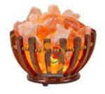  Sólámpa fa kosárban himalája sótömbökkel