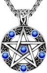 HARAHU Colier PE-34591 - Argintiu / Albastru KP34591