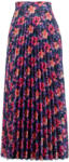 Takoy Panel szabásmintával pliszírozott félkörszoknyához, közepes félmatt szaténból - trópusi szenvedély
