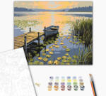 Alkotásutca Vízparti idill - Számfestő készlet kereten 40x50