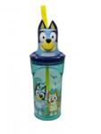  Bluey Splash 3D műanyag szívószálas pohár 360 ml (STF50666)