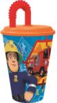  Sam a tűzoltó Rescue Mission szívószálas pohár, műanyag 430 ml (STF84630) - sandori