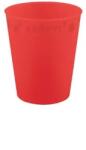  Piros Bright red micro prémium műanyag pohár 250 ml (PNN96691) - sandori