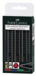 Faber-Castell Marker Permanent Varf Rotund Set 4 Grip 1504 Faber-Castell (FC150404) - officeclass